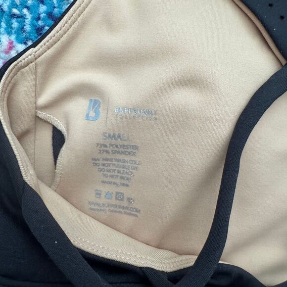 Buffbunny Collection Black Strappy Sports Bra‎ Women's Size Small - Picture 3 of 5